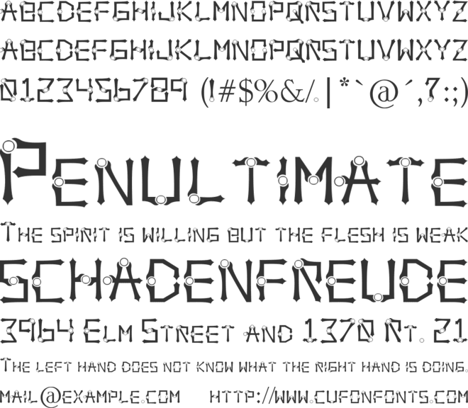 Orbital Sling font preview