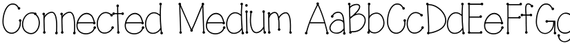 Connected Medium font