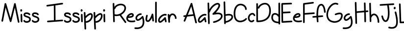Miss Issippi Regular font