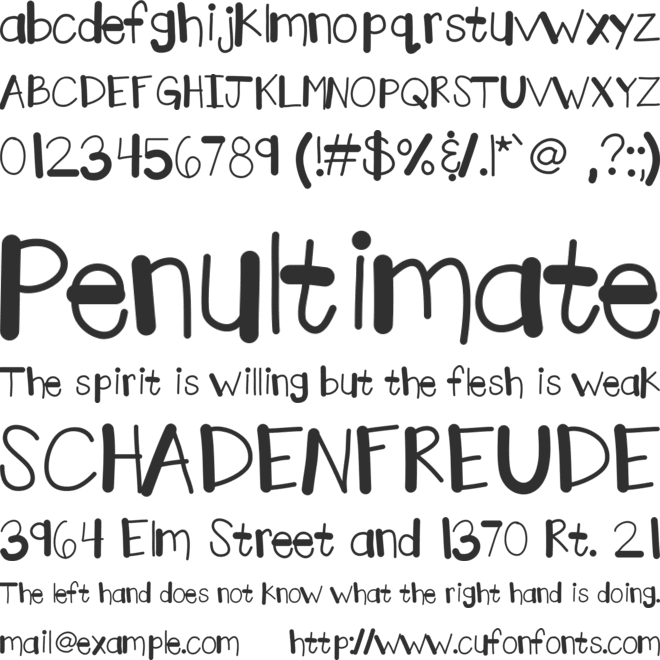 KBMaRkerFacTorY font preview