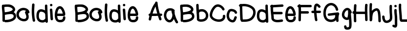 Boldie Boldie font