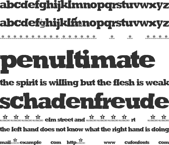 GREEN MIND font preview