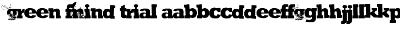 GREEN MIND TRIAL font
