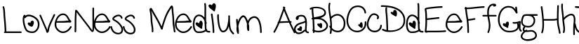 LoveNess Medium font