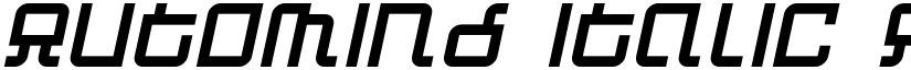 Automind Italic font