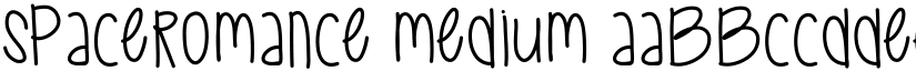 SpaceRomance Medium font