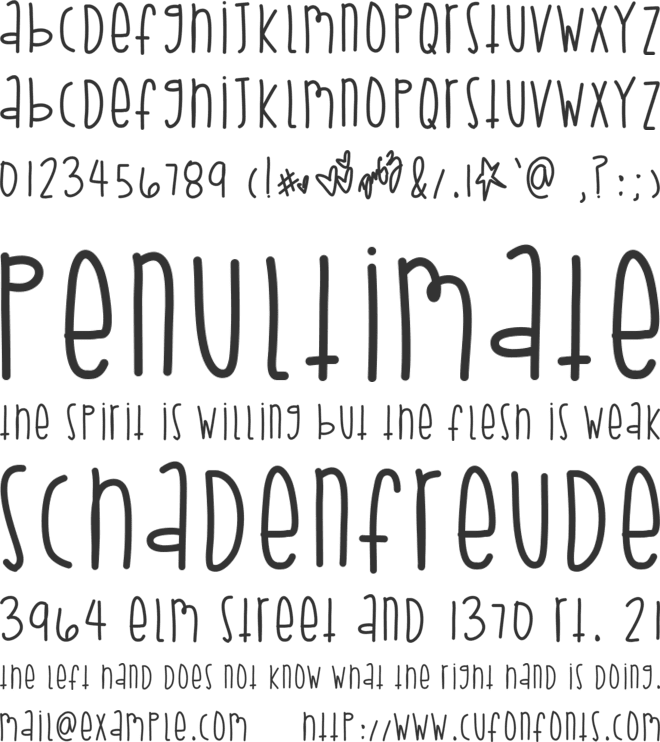 SlimeSeason font preview