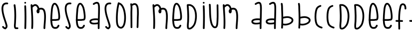 SlimeSeason Medium font