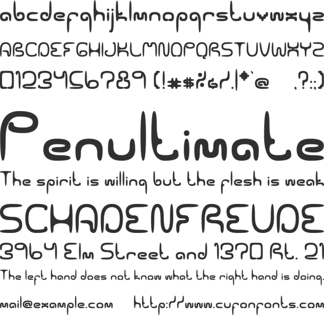 Spaceworm 02 font preview