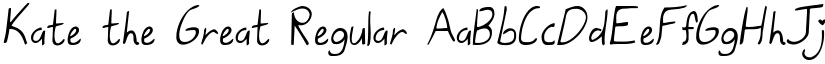 Kate the Great Regular font