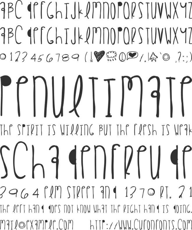 HappyEaster font preview