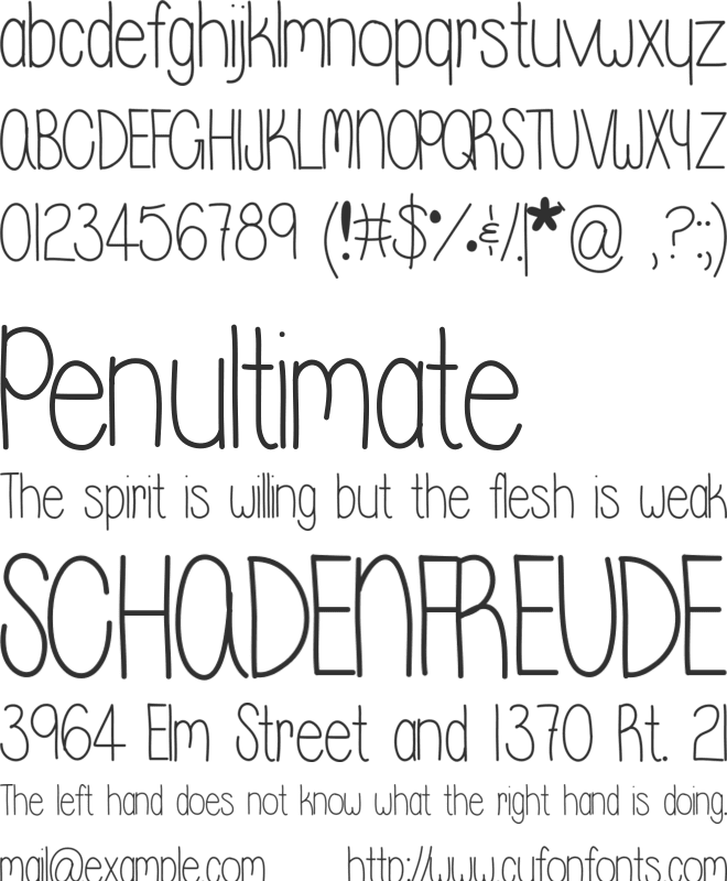 WhisperADream font preview