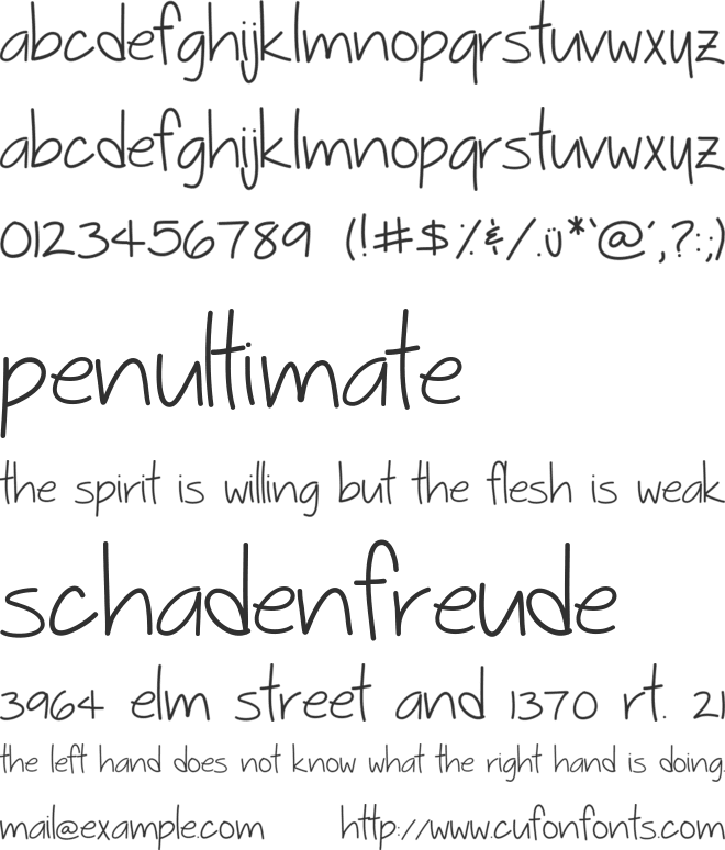 Sophmore Year font preview