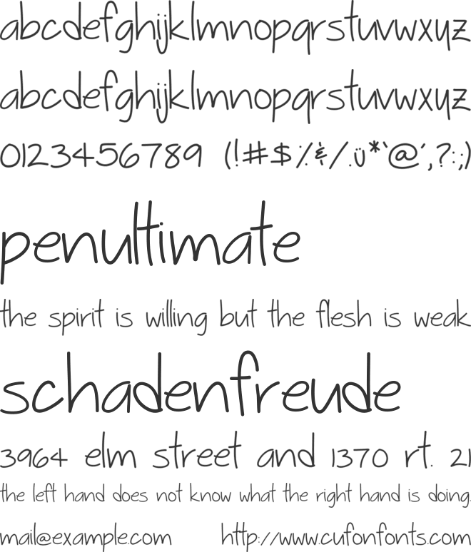 Sophmore Year font preview