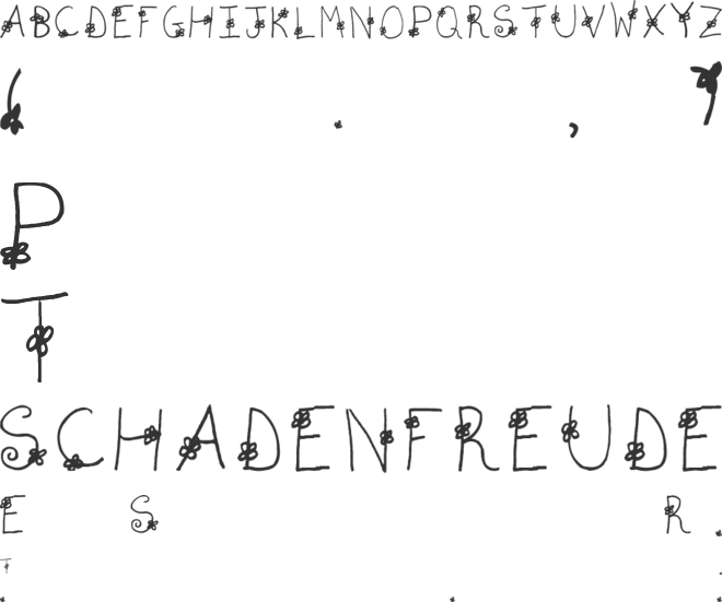 AEZdaisy font preview