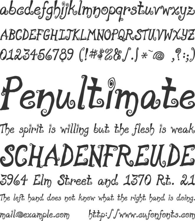 moonpie a la monde font preview