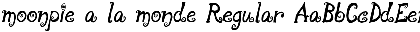 moonpie a la monde Regular font