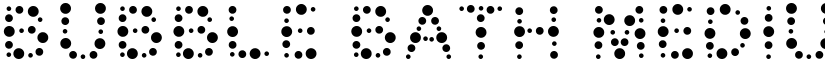 Bubble Bath Medium font