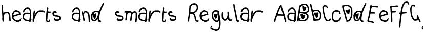 hearts and smarts Regular font
