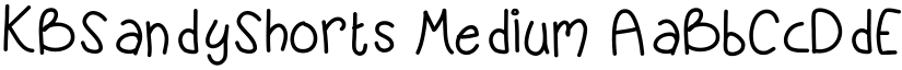 KBSandyShorts Medium font