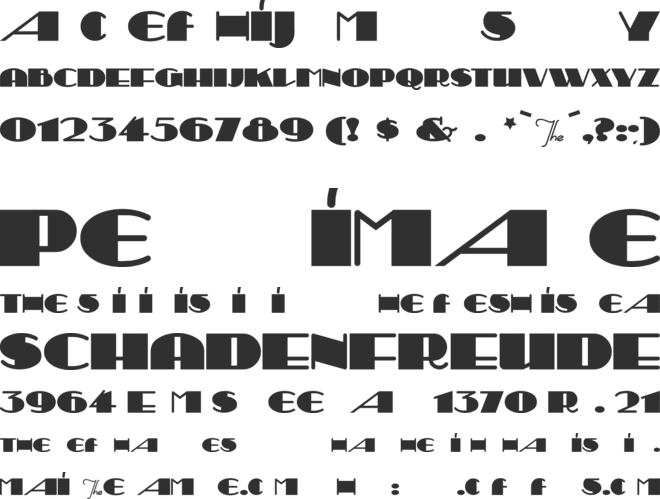 Sesquipedalian font preview
