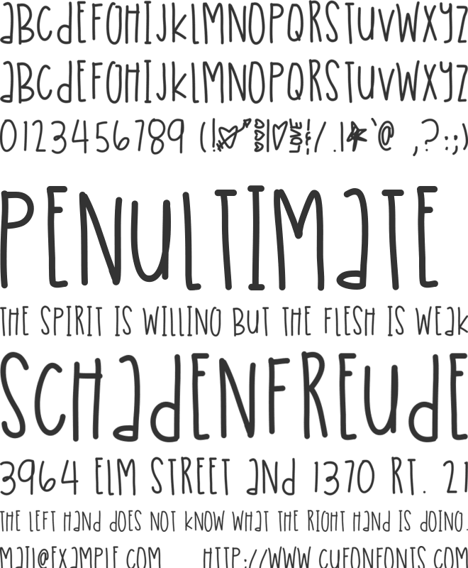 AmericanYouth font preview