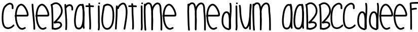 CelebrationTime Medium font