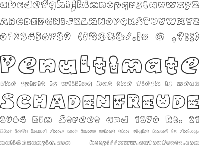 Mojirou font preview