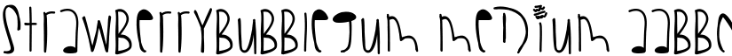 StrawberryBubblegum Medium font