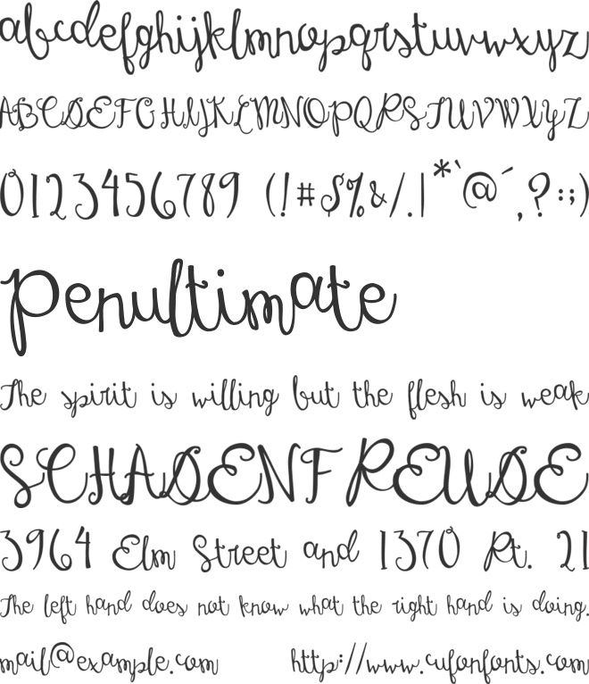Austie Bost Dreamboat font preview