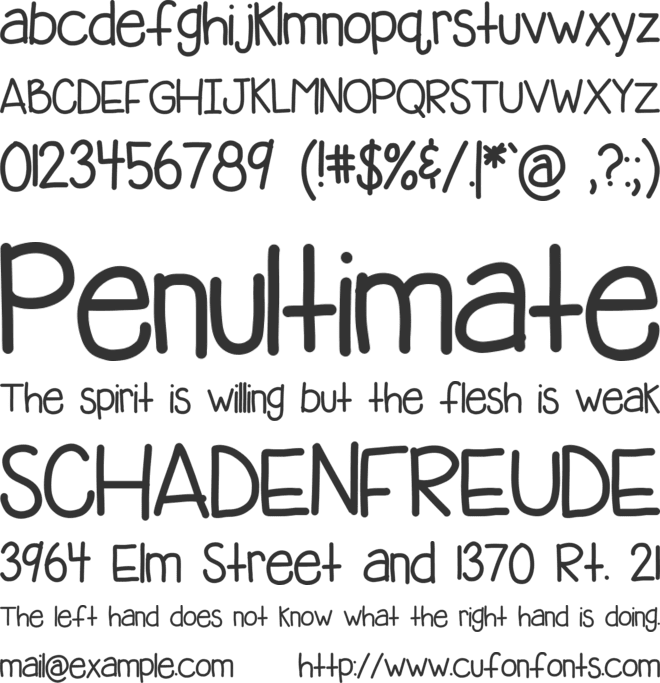 HomegirlBelieves font preview