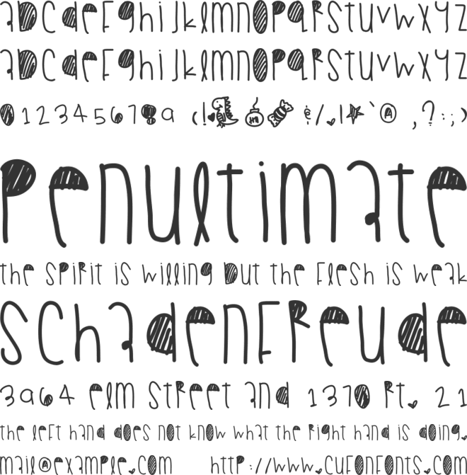 Summerfall font preview