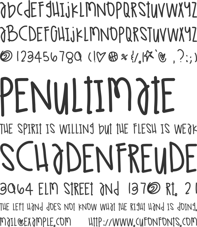 TokyoLights font preview