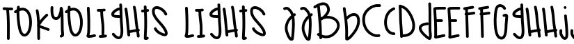 TokyoLights Lights font