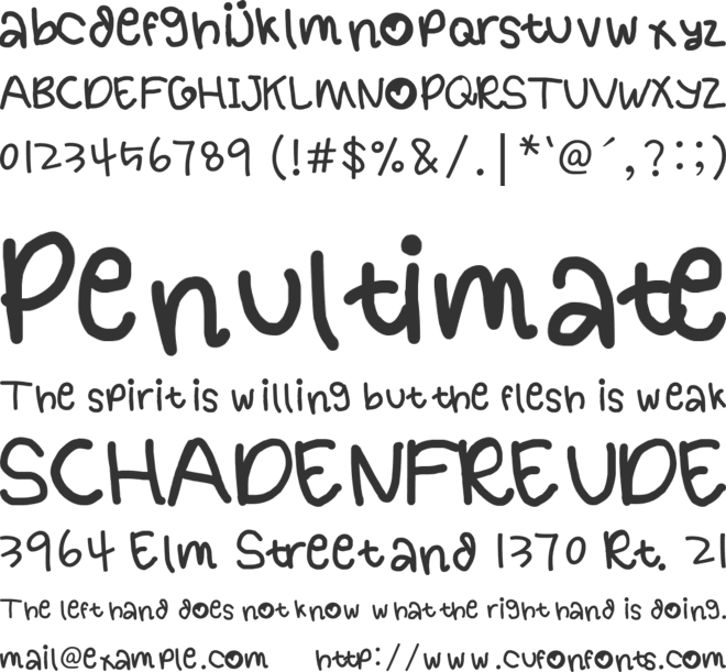 handy font 1 by OUBYC font preview