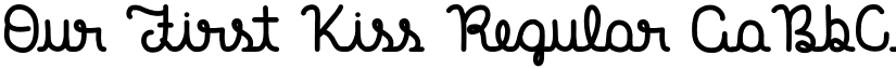 Our First Kiss Regular font