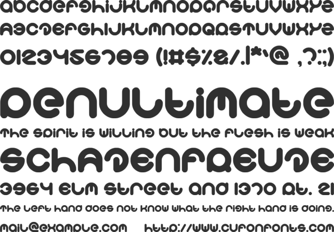 smiley turtle font preview