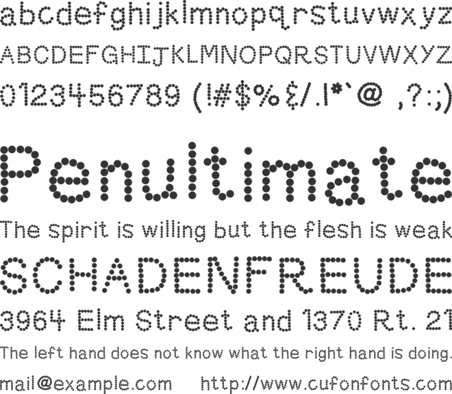 KBSkittled font preview