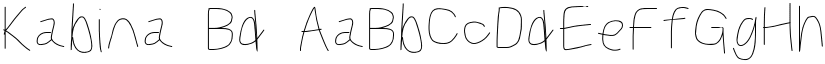 Kabina Bd font