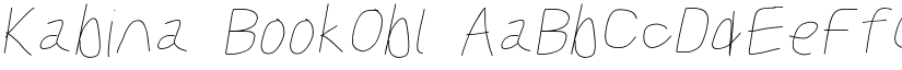 Kabina BookObl font