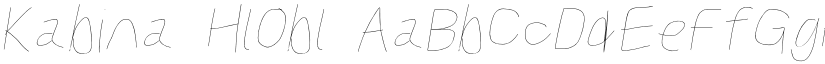 Kabina HlObl font