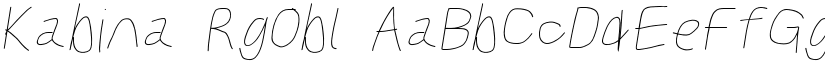 Kabina RgObl font