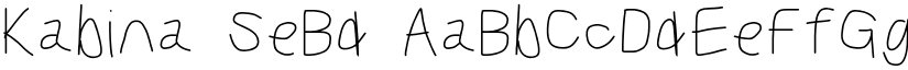 Kabina SeBd font