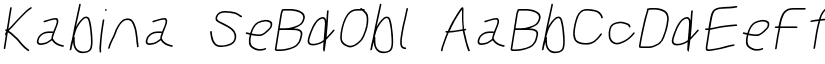 Kabina SeBdObl font