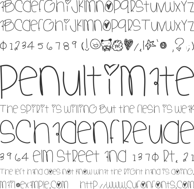 SweetBabe font preview