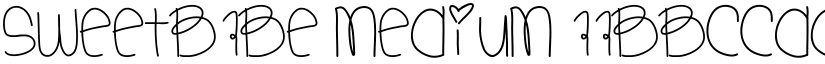 SweetBabe Medium font