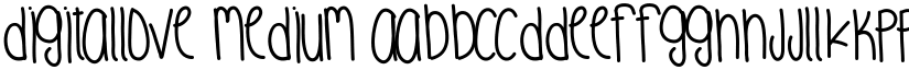DigitalLove Medium font