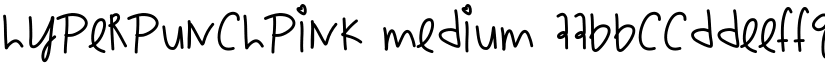 HyperPunchPink Medium font