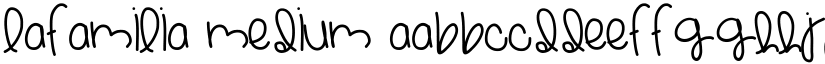 LaFamilia Medium font