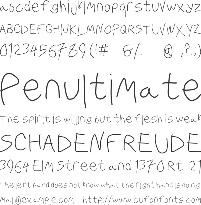 Krieg Font font preview